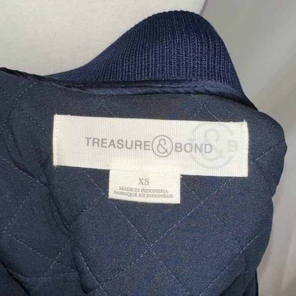 Bomber Jacket Navy Blue - Size XS - Picture 4 of 7